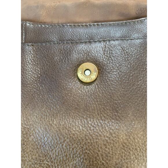 Vintage Fossil Small Brown Pebbled Leather Crossbody Handbag - Picture 10 of 16